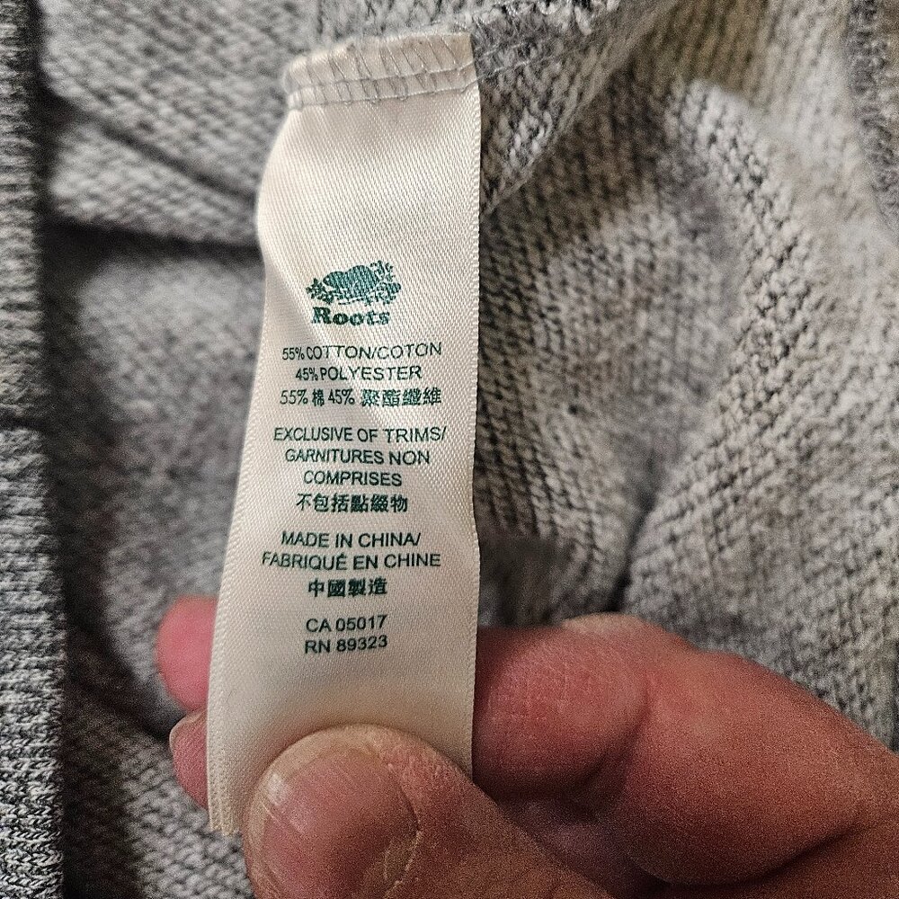 Roots heather gray sweatshirt - size Medium - Picture 3 of 9